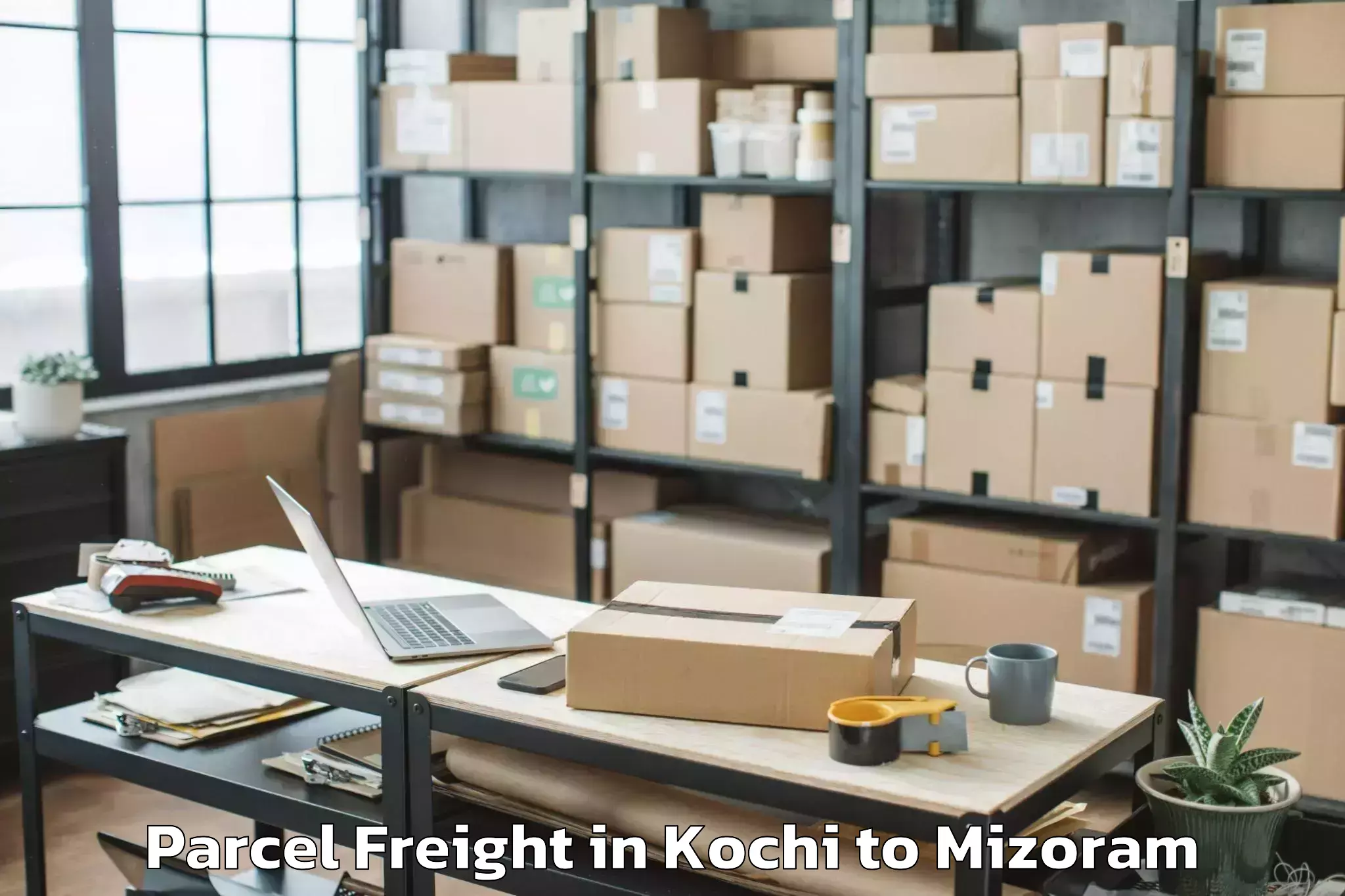 Hassle-Free Kochi to Icfai University Mizoram Aizaw Parcel Freight